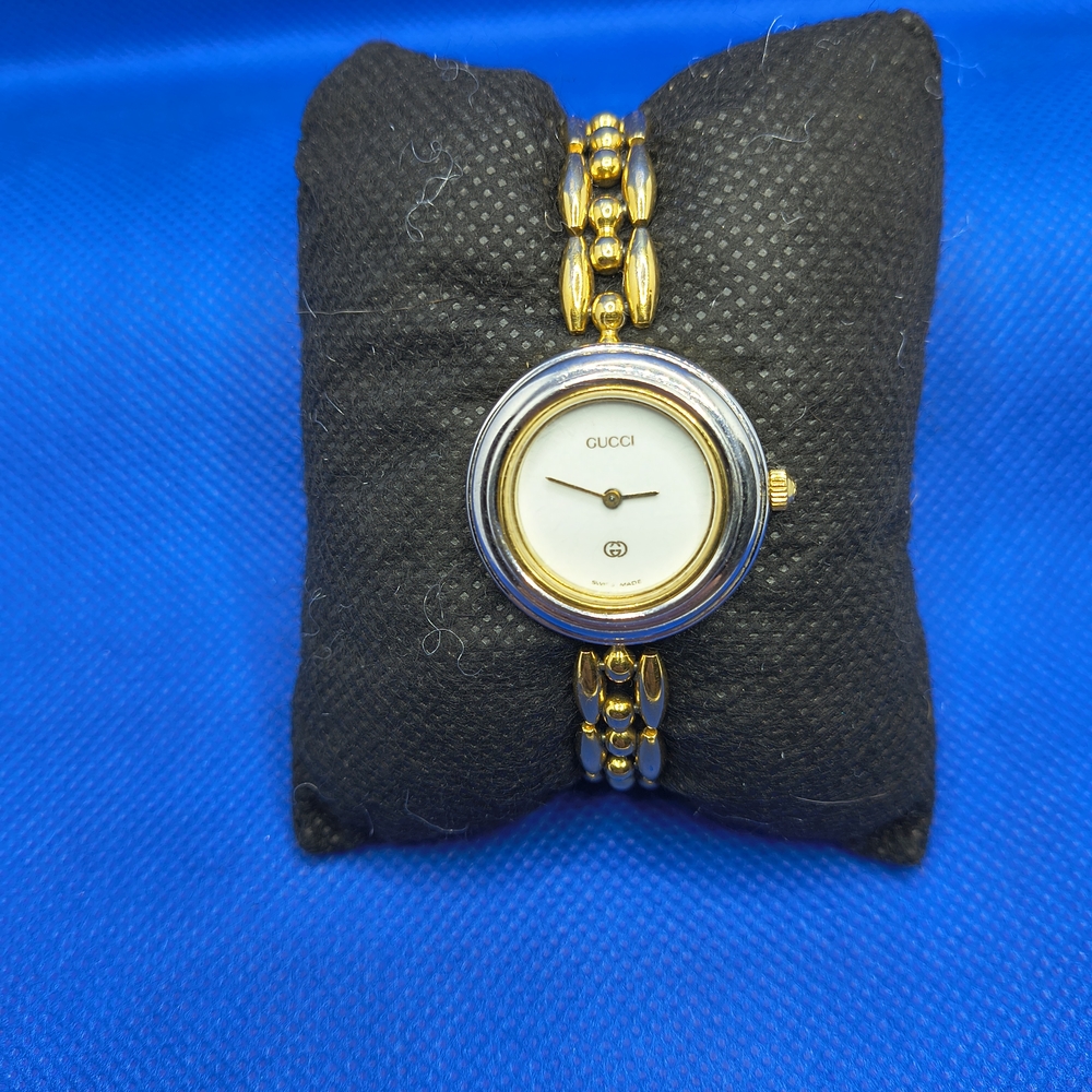 Vintage Gucci Women's Gold and Silver Watch